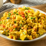 Easy Hypoallergenic Dog Recipe Chicken & Veggie Rice Bowl photo