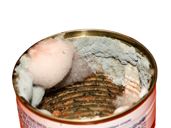 Mold wet dog food 1