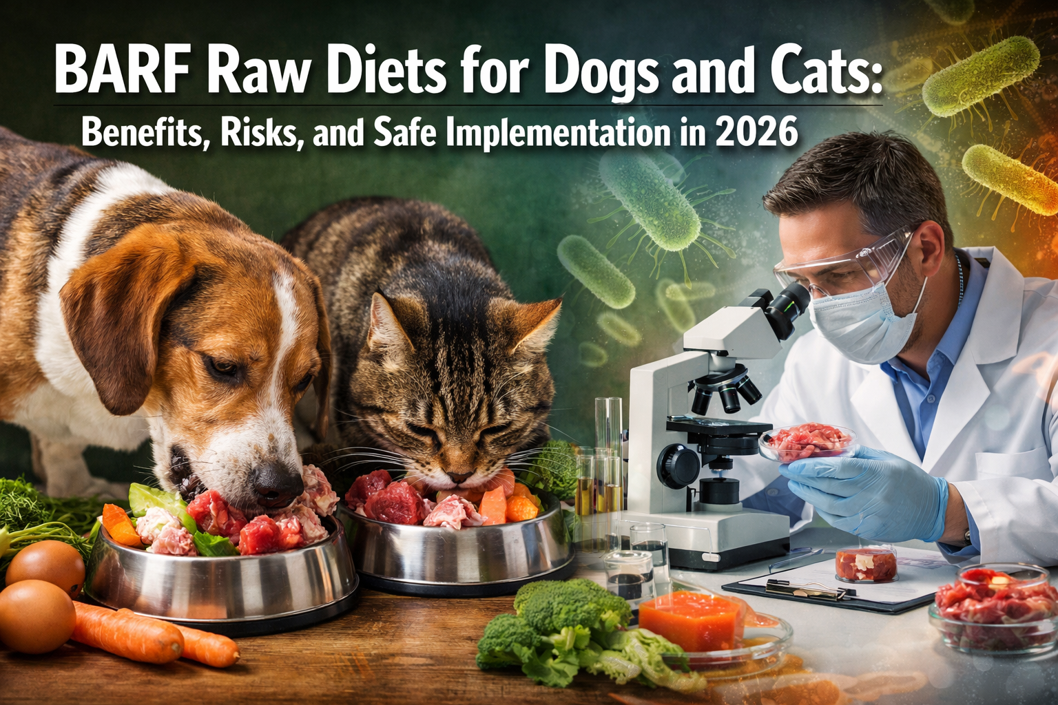 BARF Raw Diets for Dogs and Cats: Benefits, Risks, and Safe Implementation in 2026